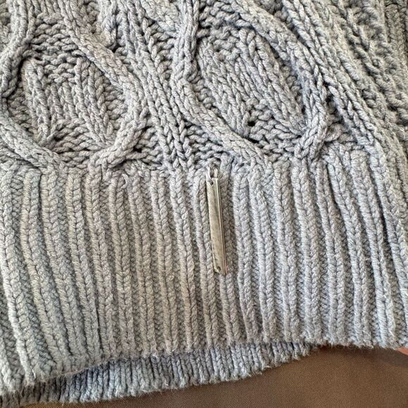 MichaelKors Women’s Blue Knit Sweater Size OX (XL) Cotton Blend Preppy Style - Picture 3 of 12